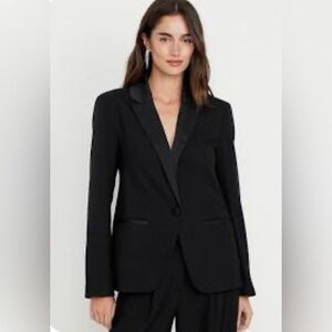 Old Navy Black Womens Single-Button Blazer